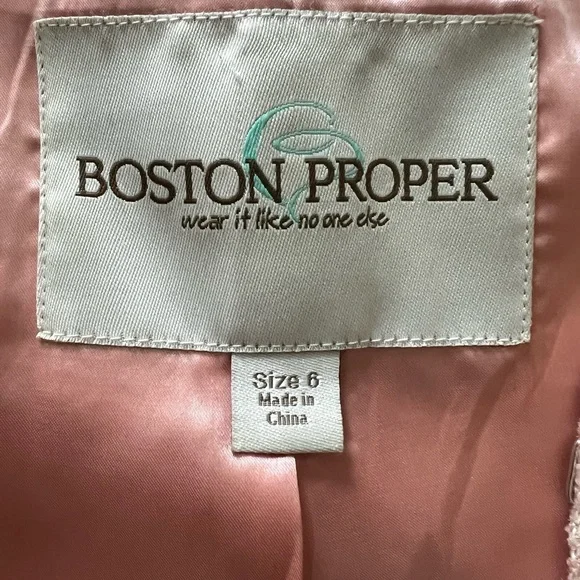 Boston Proper Pink Floral Embellished Blazer - Picture 5 of 10